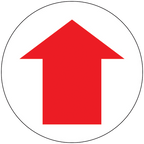 Direction Arrow Floor Graphic - 8 Inches