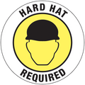 Hard Hat Required Floor Graphic - 8 Inch