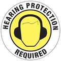 Hearing Protection Required Floor Graphic - 17 Inch