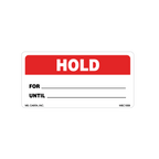 Red Hold Labels , 2 Inch x 4 Inch, 500 per Roll