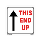 This End Up Labels, 4 Inch x 4 Inch, 500 per Roll