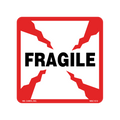 Fragile Labels, 4 Inch x 4 Inch, 500 per Roll