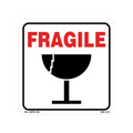 Fragile Labels - with Illustration, 4 inch x 4 Inch, 500 per Roll