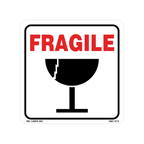 Fragile Labels - with Illustration, 4 inch x 4 Inch, 500 per Roll