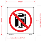 Do Not Trash Labels, 4 Inch x 4 Inch, 500 per Roll