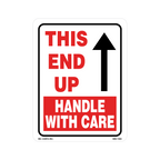 Handle with Care - This End Up Labels, 5.25 inch x 4 Inch, 500 per Roll