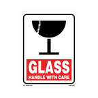 Glass Handle with Care Labels, 5.25 Inch x 4 Inch, 500 per Roll