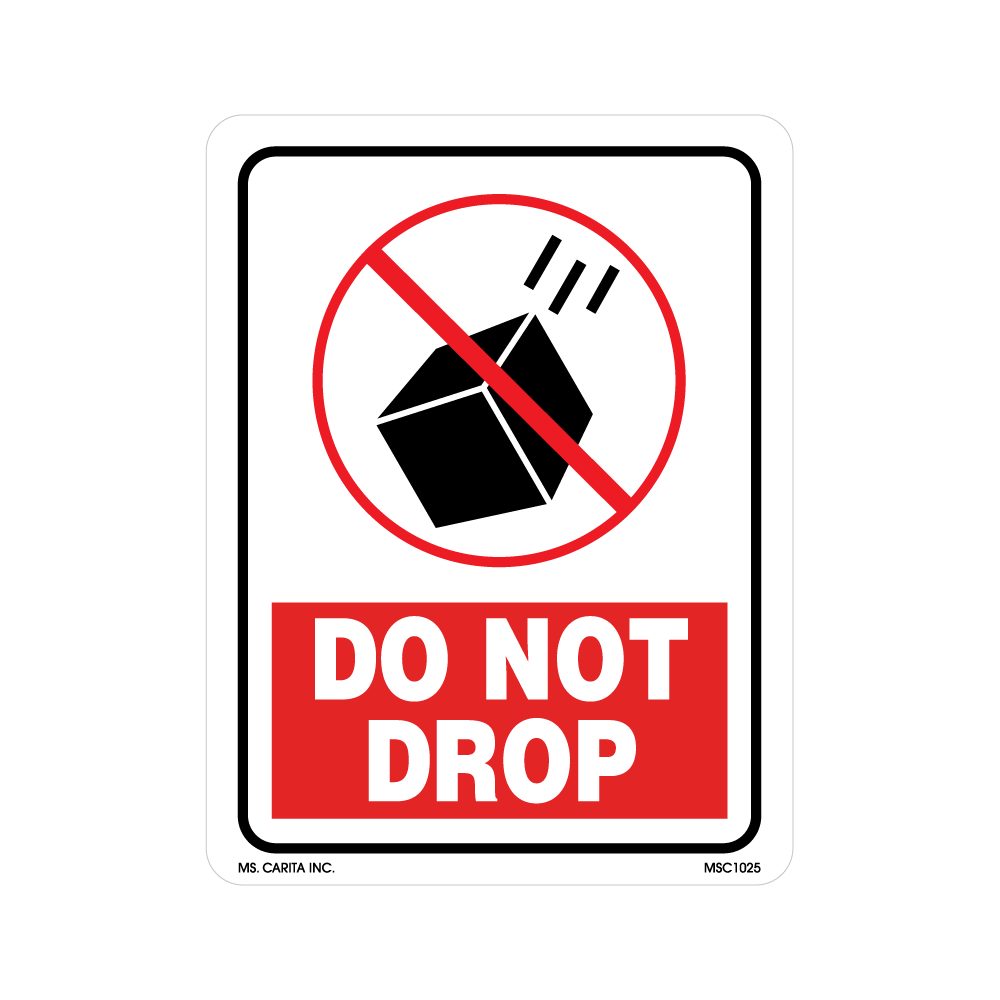 Do Not Drop Labels, 5.25 Inch x 4 Inch, 500 per Roll