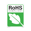 RoHS Compliant Labels with Leaf Mark, 5.25 Inch x 4 inch, 500 per Roll
