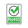 RoHS Compliant Labels with Check Mark, 5.25 Inch x 4 Inch, 500 per Roll
