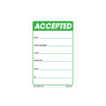 Accepted Labels, 3 Inch x 2 Inch, 500 per Roll