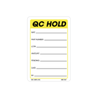 Yellow QC Hold Labels, 3 Inch x 2 Inch, 500 per Roll