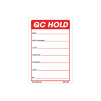 Red QC Hold Labels, 3 Inch x 2 Inch, 500 per Roll