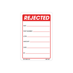 Rejected Labels, 3 Inch x 2 Inch, 500 per Roll
