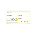 Yellow Hold Labels, 2 Inch x 4 Inch, 500 per Roll