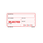 Rejected Labels, 2 Inch x 4 Inch, 500 per Roll