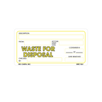 Waste for Disposal Labels, 2 Inch x 4 Inch, 500 per Roll