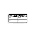 Batch Number Labels - 1 Inch x 2 Inch, 1000 per Roll