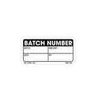 Batch Number Labels - 1 Inch x 2 Inch, 1000 per Roll