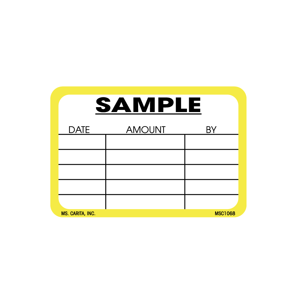 Sample Labels - 2 Inch x 3 Inch, 500 per Roll