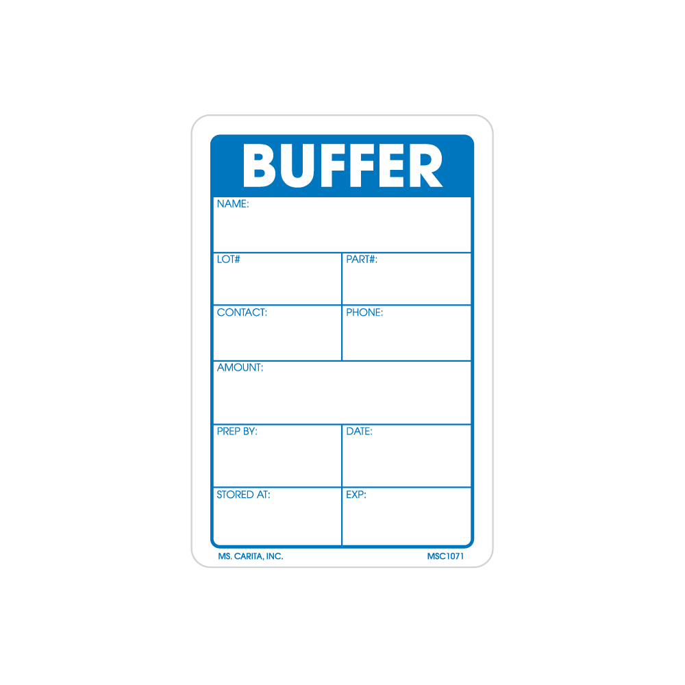 Memory Buffer Label Buffer Labels - 3 Inch x 2 Inch, 500 per Roll – Ms. Carita