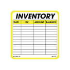 Inventory Labels - 4 Inch x 4 Inch, 500 per Roll