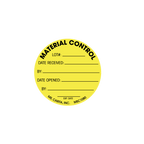 Material Labels - 1.5 Inch Diameter, 1000 per Roll