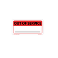 Out of Service Labels - 1 Inch x 2 Inch, 1000 per Roll