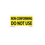 Non-Conforming Do Not Use Labels - 1 inch x 2 Inch, 1000 per Roll