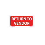 Return to Vendor Labels - 1 Inch x 2 Inch, 1000 per Roll