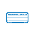 Equipment Checked Labels, 1.5 Inch x 3 Inch, 500 Per Roll