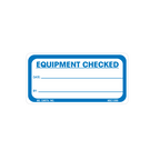 Equipment Checked Labels, 1.5 Inch x 3 Inch, 500 Per Roll
