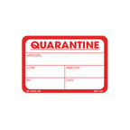 Quarantine Material Labels, 2 Inch x 3 inch, 500 per Roll