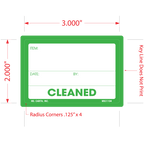 Cleaned Labels, 2 Inch x 3 Inch, 500 per Roll