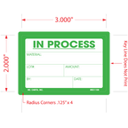 In Process Labels, 2 Inch x 3 Inch, 500 per Roll