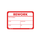 Rework Labels, 2 inch x 3 Inch, 500 per Roll