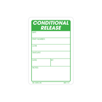 Conditional Release Labels, 3 Inch x 2 Inch, 500 per Roll
