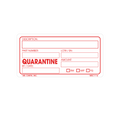 Quarantine Labels, 2 Inch x 4 Inch, 500 per Roll