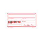 Quarantine Labels, 2 Inch x 4 Inch, 500 per Roll
