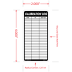 Calibration Log Labels, 2 Inch x 4 inch, 500 per Roll