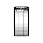 Roll of Preventative Maintenance Labels, 2 Inch x 4 Inch, 500 per Roll