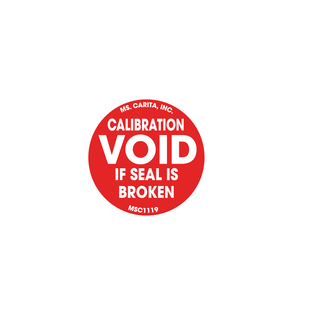 Calibration Void if Seal is broken Labels, 1 Inch, 1000 per Roll