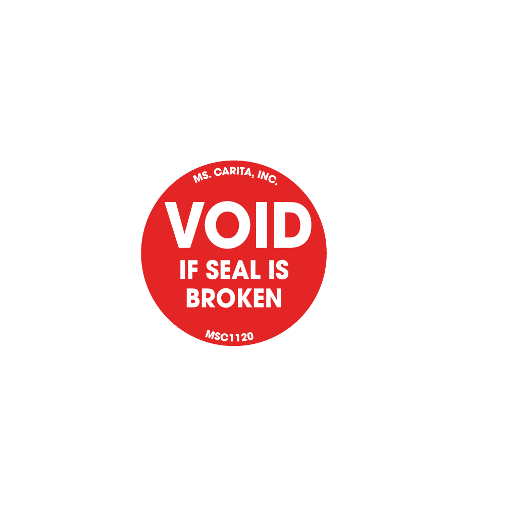 Void if Seal is Broken Labels, 1 Inch, 1000 per Roll
