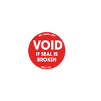 Void if Seal is Broken Labels, 1 Inch, 1000 per Roll