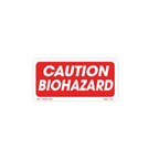 Caution Biohazard Labels, 1 inch x 2 Inch, 1000 per Roll
