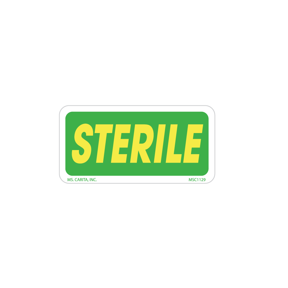 Steril Labels, 1 Inch x 2 Inch, 1000 per Roll