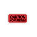 Caution Non-Sterile Labels, 1 Inch x 2 Inch, 1000 per Roll