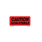 Caution Non-Sterile Labels, 1 Inch x 2 Inch, 1000 per Roll