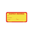 SUSPECT MATERIAL Label, 1.5 Inch x 3 Inch, 500 per Roll