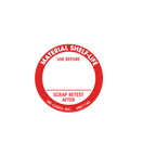 Material Shelf-Life Labels, 1.5 Inch, 1000 per Roll